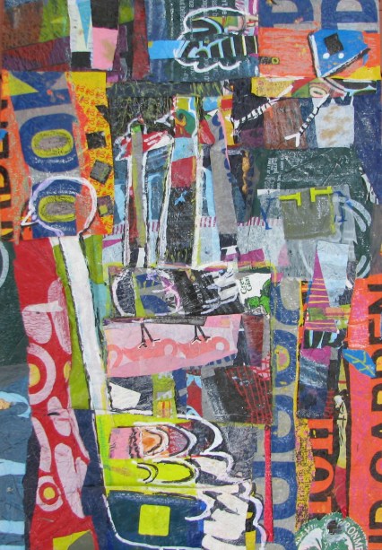 Birds | upcycled art collage